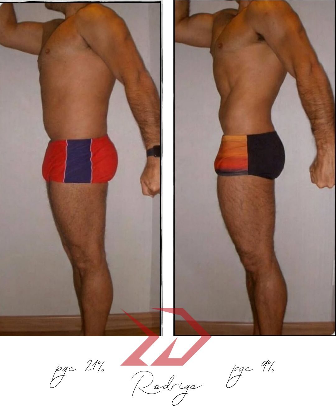 Rodrigo, foto de evolução corporal, rosto preservado