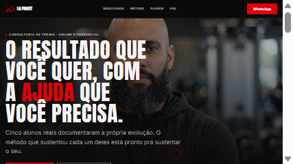 Prévia da direção 2, hero com foto do treinador e manchete grande